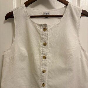 J. Crew Linen Vest Shirt - Size L